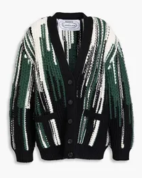 Missoni Cardigan aus einer Wollmischung inSpace-Dye-Optik Grün