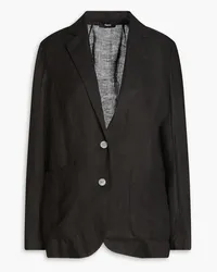 Theory Ombo Blazer aus Hanf Schwarz