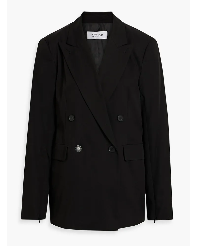 Derek Lam Gerard Doppelreihiger Blazer Aus Twill Einer Tencel™ Mischung Schwarz