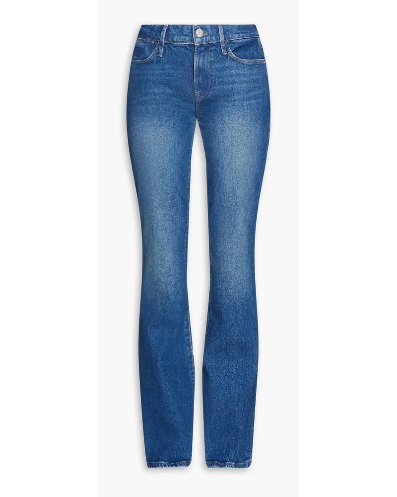 Frame Denim Le High Flare hoch sitzende Schlagjeans Blau