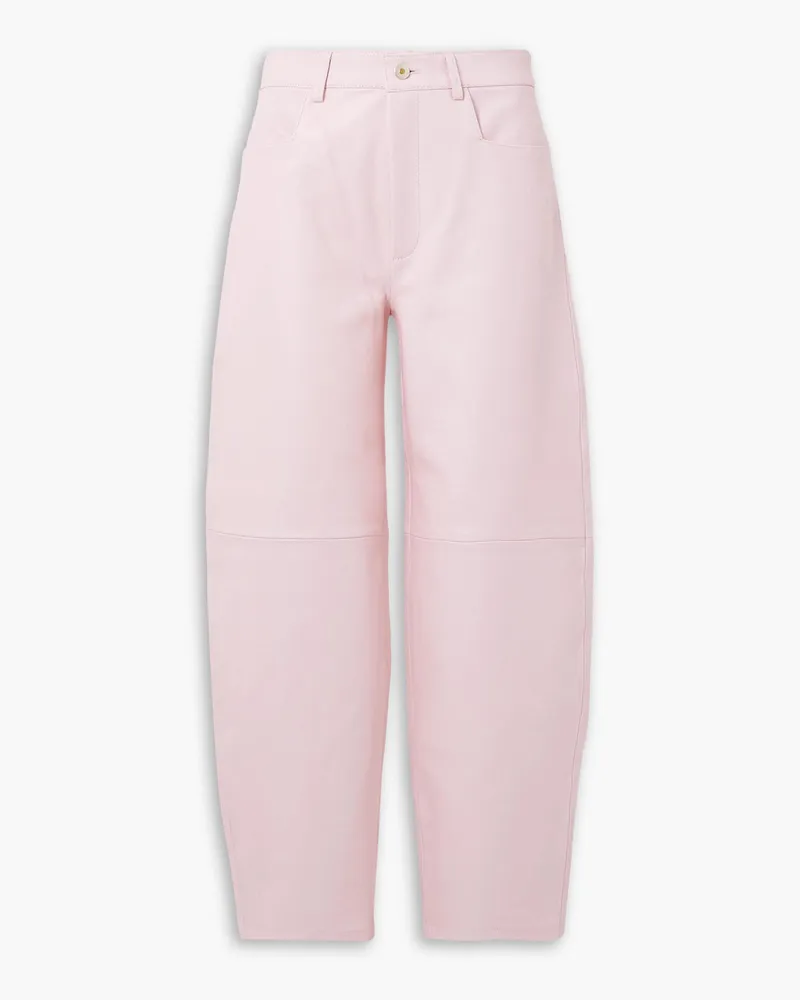 WANDLER Karottenhose aus Leder Pink