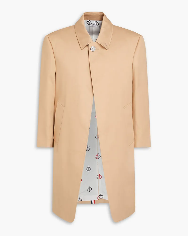 Thom Browne Mantel aus Baumwoll-Twill Neutral