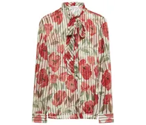 REDValentinoBedruckte Bluse aus Seidenkrepon