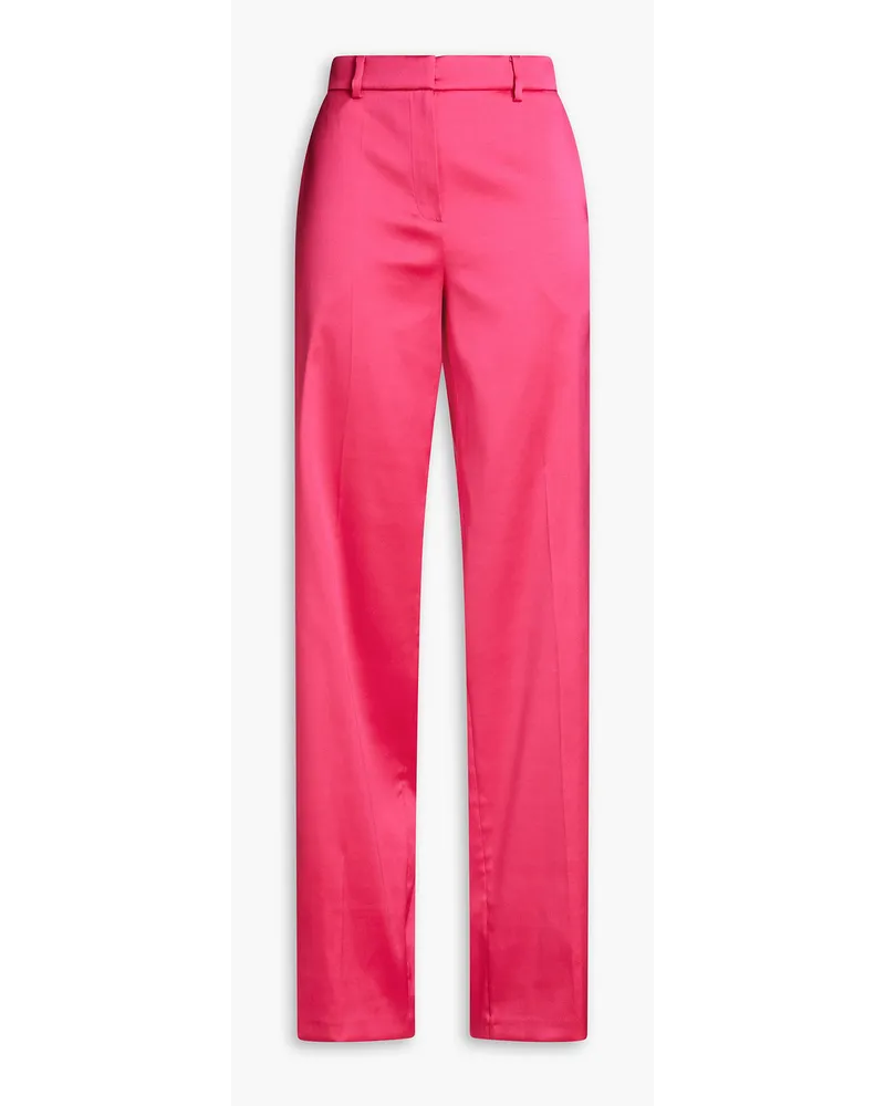 Magda Butrym Hose mit geradem Bein aus Satin-Twill Pink