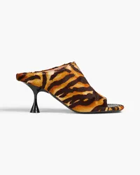 Acne Studios Mules aus Samt mit Tigerprint Animal-print