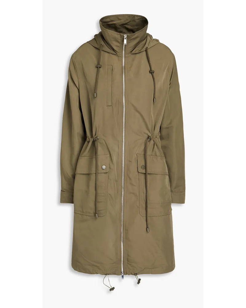 Claudie Pierlot Parka aus Twill mit Kapuze Grün