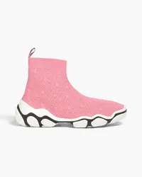 RED Valentino High-Top-Sneakers aus Mesh Pink