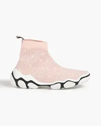 RED Valentino High-Top-Sneakers aus Mesh Pink