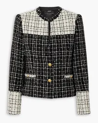 Alice + Olivia Alice OliviaJaydn Jacke aus Tweed mit Knöpfen Schwarz