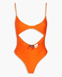 Jacquemus Aranja Badeanzug mit Cut-outs Orange