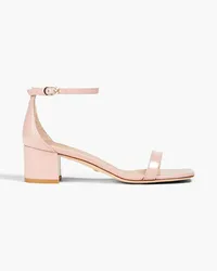 Stuart Weitzman Sandalen aus Lackleder Pink