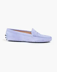 TOD'S Loafers aus Veloursleder Blau