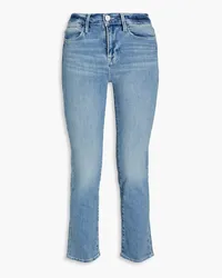 Frame Denim Le High Straight halbhohe Cropped Jeans mit geradem Bein Blau