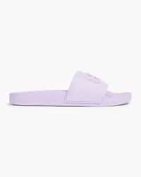 Balenciaga Embossed rubber slides Lila