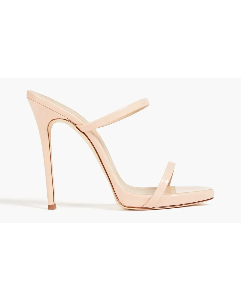 Giuseppe Zanotti Darsey Mules aus Lacklederimitat Pink