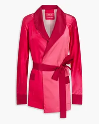 For Restless Sleepers Dione Jacke aus Seidensatin Pink