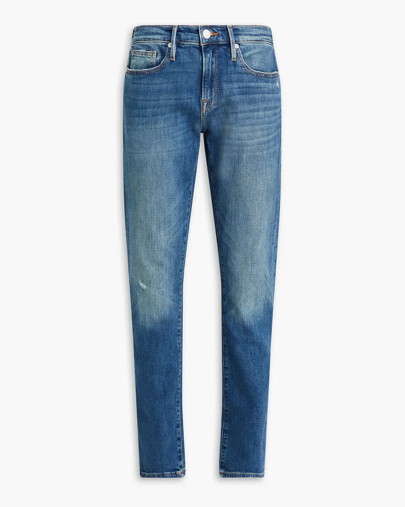 Frame Denim L'homme Jeans mit schmalem Bein aus Denim Blau