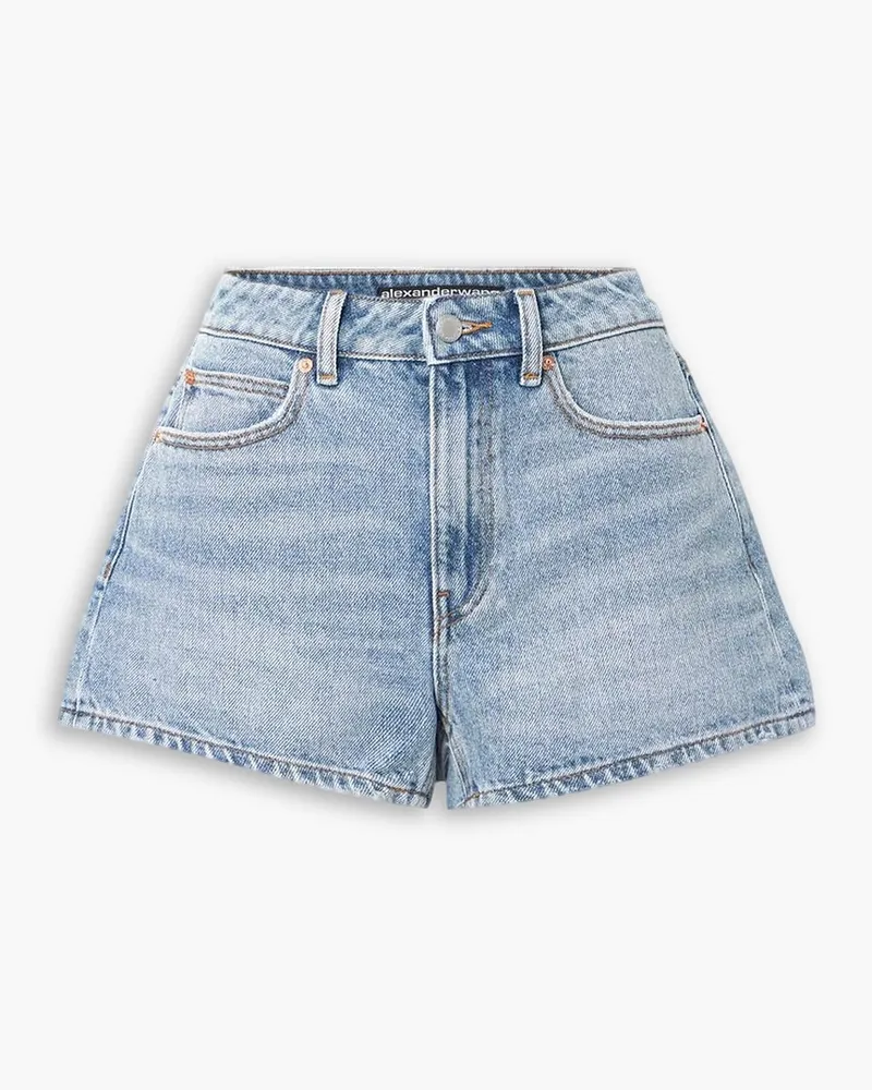 Alexander Wang Jeansshorts Blau