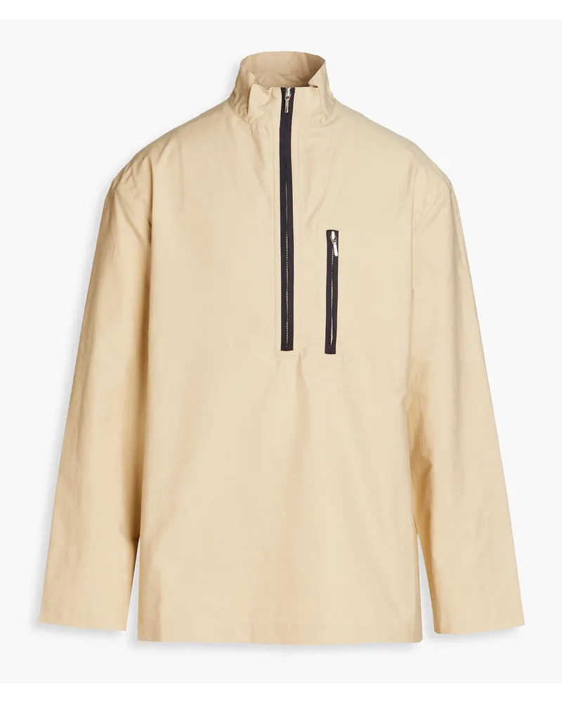 Jacquemus Le Haut Jacke aus Twill aus einer Baumwollmischung mit halblangem Reißverschluss Neutral