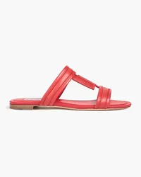 TOD'S Sandalen aus gestepptem Leder Rot