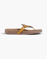 Tory Burch Miller Sandalen aus Leder Gelb