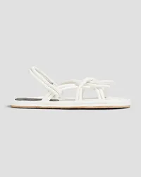 Proenza Schouler Slingback-Sandalen aus Kunstleder Weiß