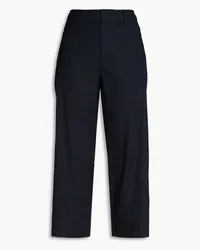 Rag & Bone Dylan Cropped Hose mit geradem Bein aus einer Leinenmischung Blau