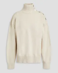 Jil Sander Rollkragenpullover aus Wolle Weiß