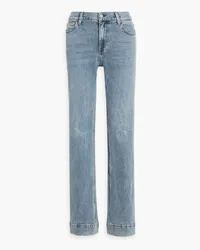 Alice + Olivia Alice OliviaSadie hoch sitzende Jeans mit geradem Bein Blau