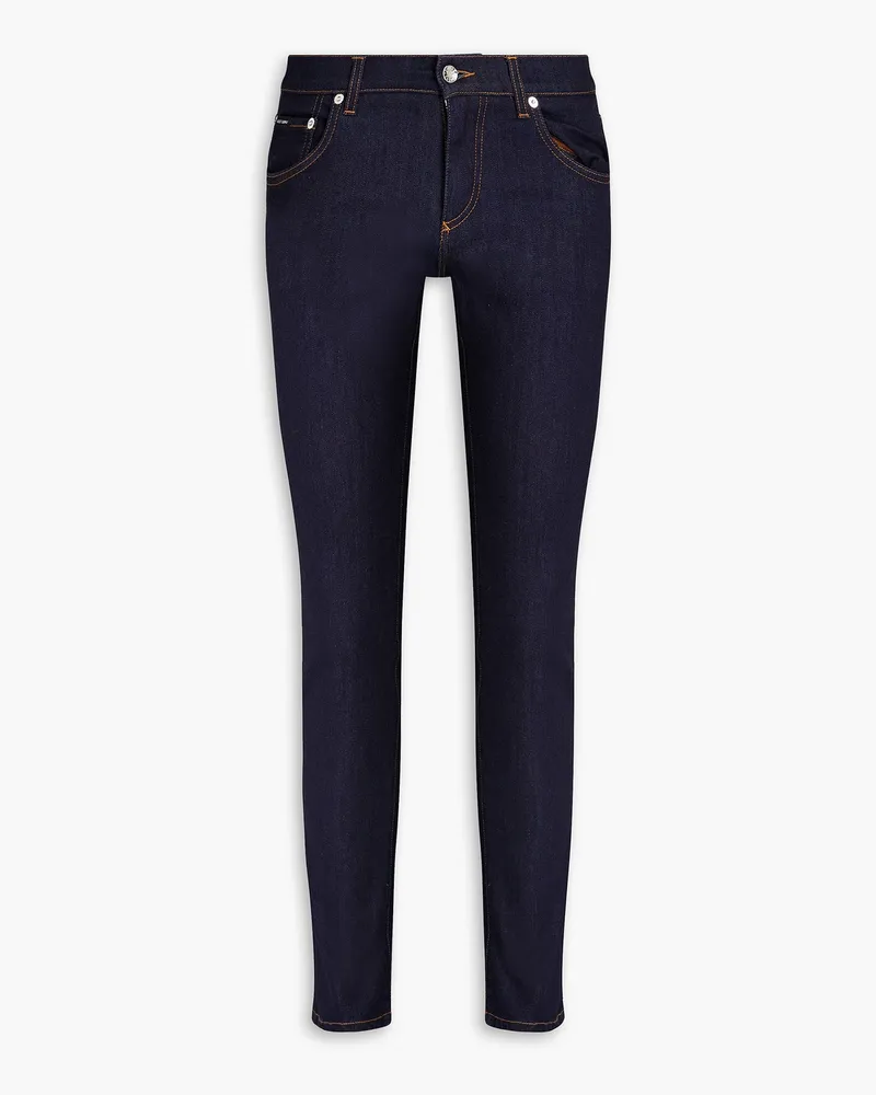 Dolce & Gabbana Skinny Jeans aus Denim Blau