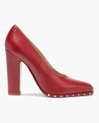 Valentino Garavani Rockstud Pumps aus Leder Rot