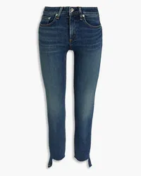 Rag & Bone Cate halbhohe Cropped Skinny Jeans Blau