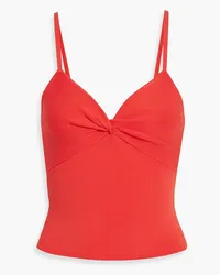 Alice + Olivia Alice OliviaRhona Top aus Stretch-Strick mit Twist-Detail Rot