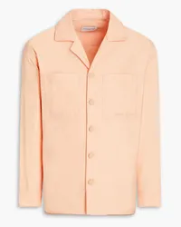 Kitsuné Overshirt aus Baumwollpopeline Orange