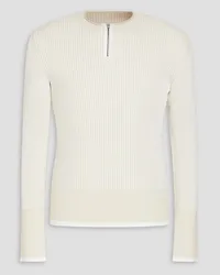 Jacquemus Pullover aus Rippstrick Weiß