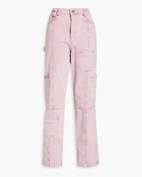 ROTATE Birger Christensen Orenda hoch sitzende Jeans mit geradem Bein Pink