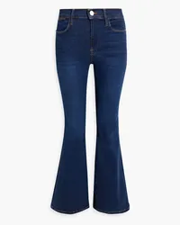 Frame Denim Le Pixie Sylvie hoch sitzende Cropped Schlagjeans Blau