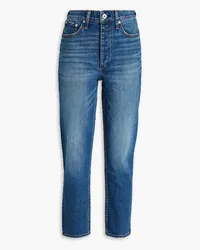 Rag & Bone Nina hoch sitzende Karottenjeans Blau