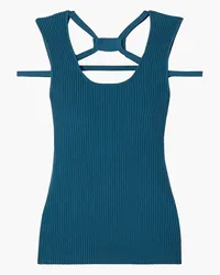 Roksanda Ilincic Tanktop aus Rippstrick Blau