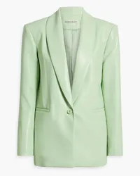 Alice + Olivia Alice OliviaDenny Blazer aus Kunstleder Grün