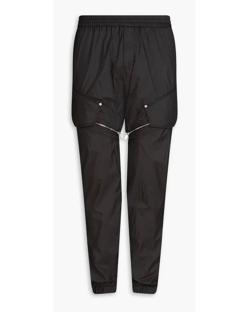 1017 ALYX 9SM Wandelbare Track Pants aus Shell mit Reißverschlussdetails Schwarz