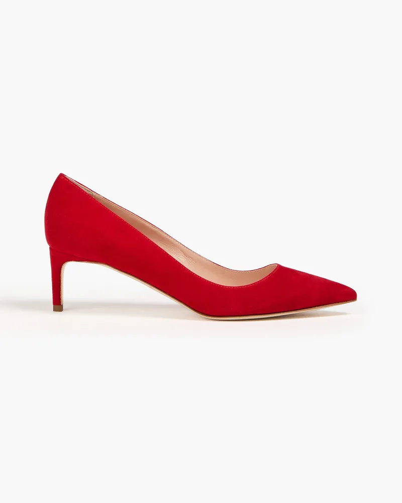 Rupert Sanderson New Nora Pumps aus Veloursleder Rot