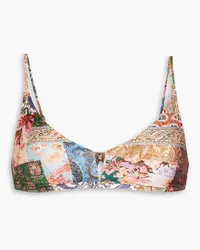 Zimmermann Bikini-Oberteil mit Paisley-Print Bunt