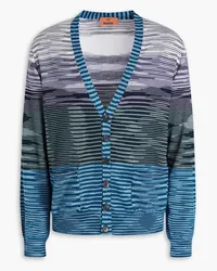 Missoni Cardigan aus Häkelstrick aus Wolle inSpace-Dye-Optik Schwarz