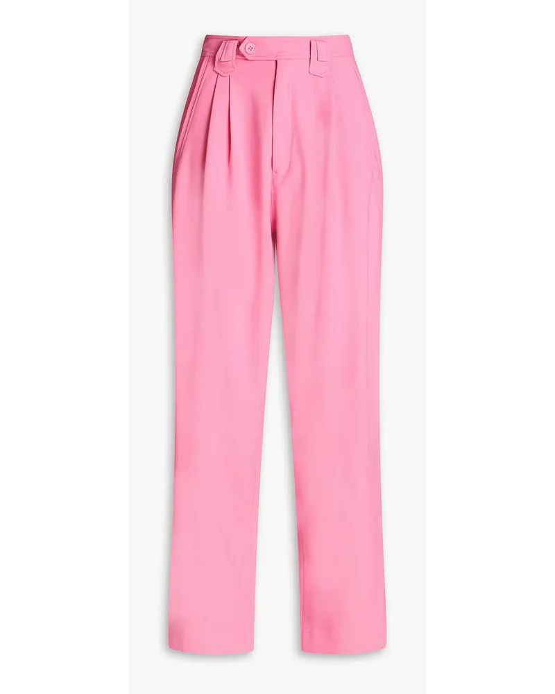 Rachel Gilbert Enrico Hose mit geradem Bein aus Crêpe Pink