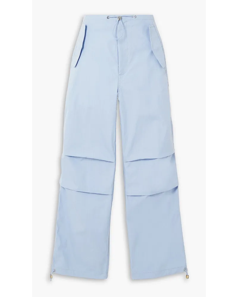 Dion Lee Toggle Parachute Cargohose aus Gabardine aus einer Baumwollmischung Blau