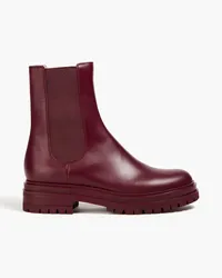 Gianvito Rossi Chelsea-Boots aus Leder Burgunderrot