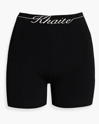 KHAITE Bryant Shorts aus Stretch-Strick Schwarz