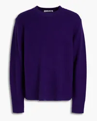 Acne Studios Pullover aus einer gebürsteten Woll-Kaschmirmischung Lila