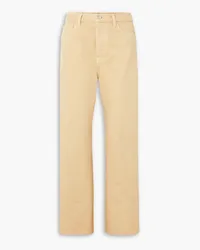 Totême Twisted Seam halbhohe Jeans mit geradem Bein Neutral